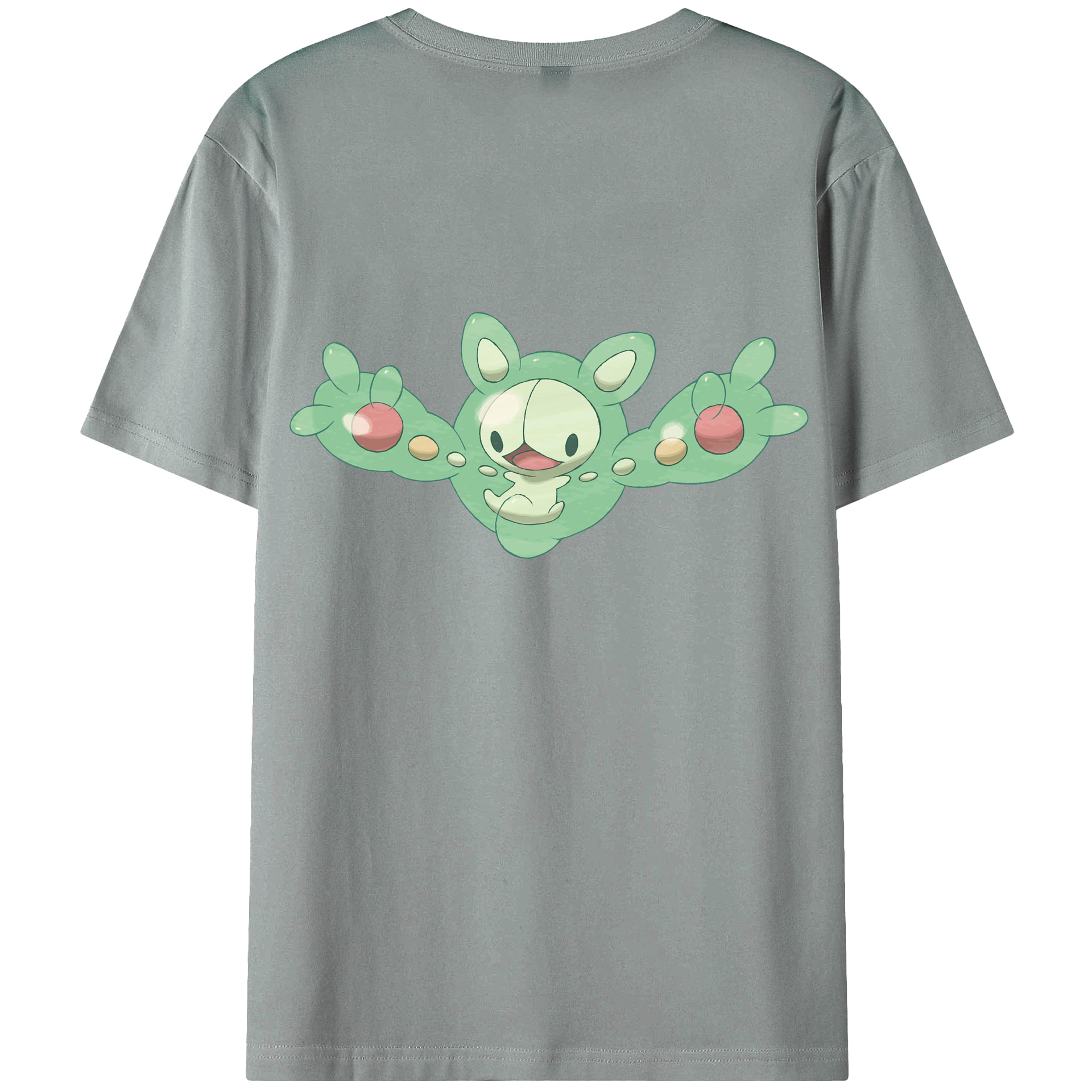 （画像用） ポケットモンスター Pokémon 綿100％ メンズ半袖Tシャツ（バックプリント） 通気性